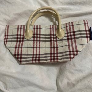 Burberry Blue Label Pink Nova Check Handbag